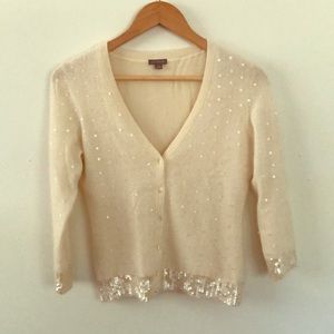 Ann Taylor Cardigan with beading